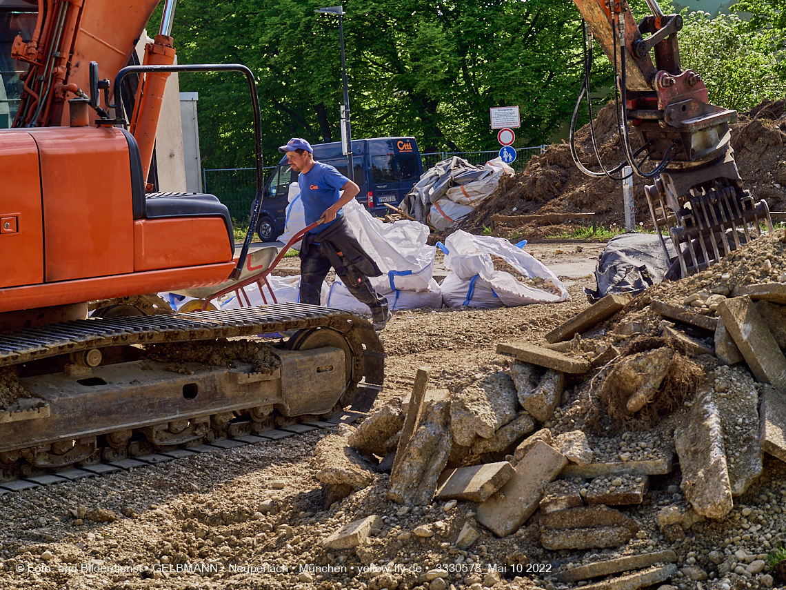 10.05.2022 - Baustelle am Haus für Kinder in Neuperlach